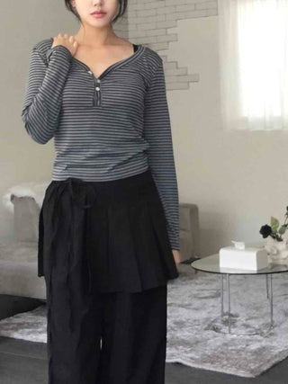 Striped Slim Fit Long Sleeve T-shirt
