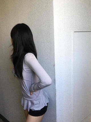 Layered Frill Long Sleeve T-shirt