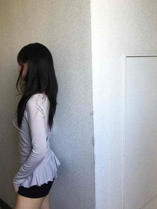 Layered Frill Long Sleeve T-shirt