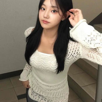 Bohemian knit mini dress