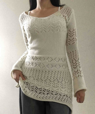 Bohemian knit mini dress