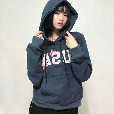 Antique French Terry USA Patch Hoodie