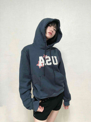 Antique French Terry USA Patch Hoodie