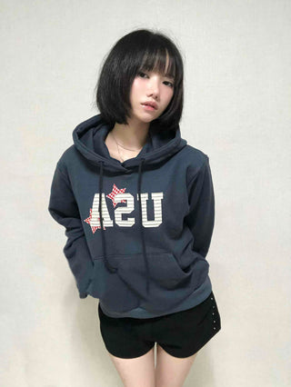 Antique French Terry USA Patch Hoodie