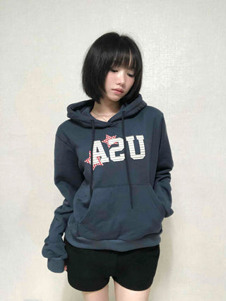 Antique French Terry USA Patch Hoodie