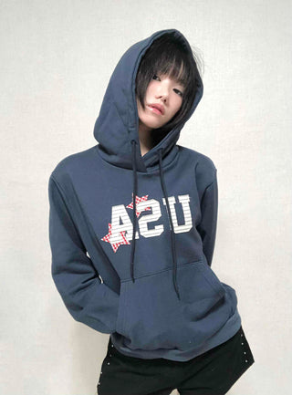 Antique French Terry USA Patch Hoodie