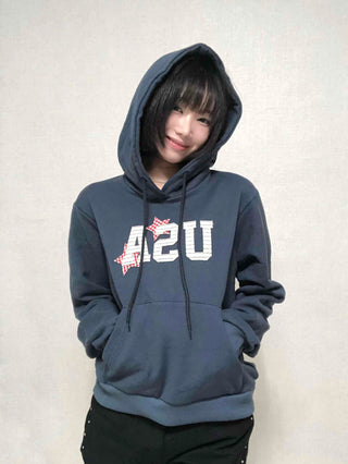 Antique French Terry USA Patch Hoodie