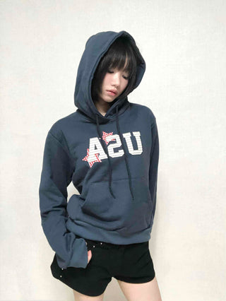 Antique French Terry USA Patch Hoodie