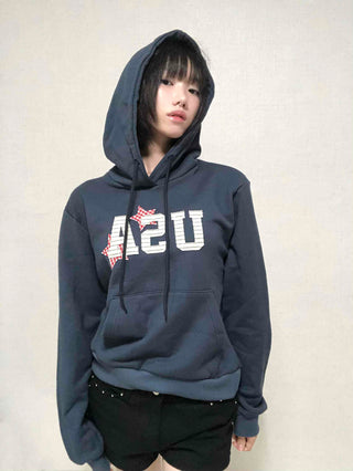 Antique French Terry USA Patch Hoodie