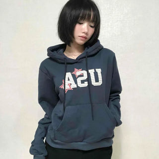 Antique French Terry USA Patch Hoodie