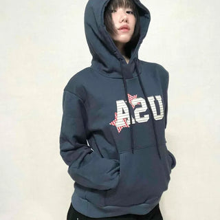 Antique French Terry USA Patch Hoodie
