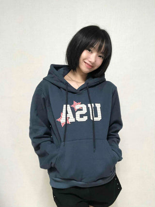 Antique French Terry USA Patch Hoodie