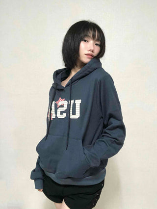 Antique French Terry USA Patch Hoodie