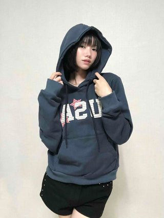 Antique French Terry USA Patch Hoodie