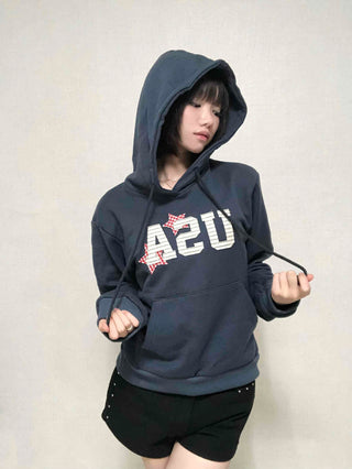 Antique French Terry USA Patch Hoodie