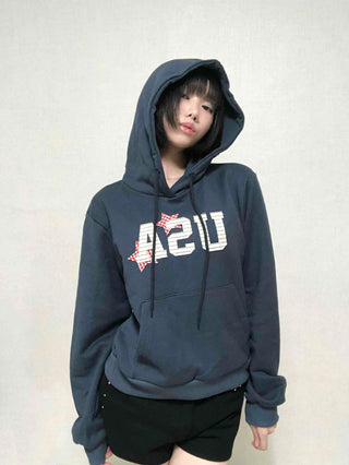 Antique French Terry USA Patch Hoodie