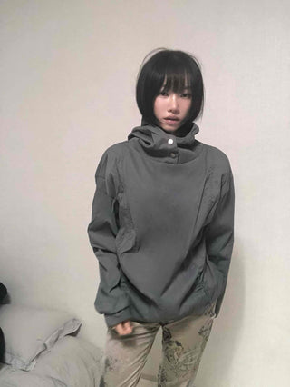 Effortless Chic Rustling Plain Hoodie