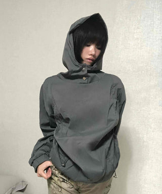 Effortless Chic Rustling Plain Hoodie