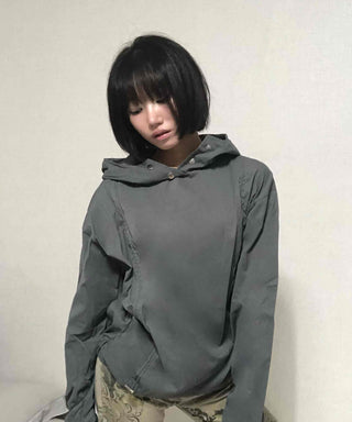 Effortless Chic Rustling Plain Hoodie