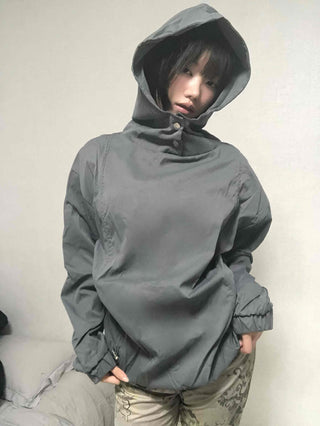 Effortless Chic Rustling Plain Hoodie