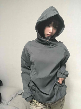 Effortless Chic Rustling Plain Hoodie