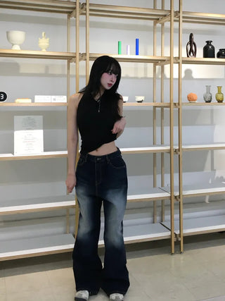 Miku Washed Wide Denim