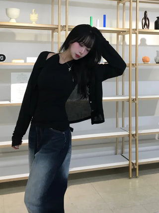 Miku Washed Wide Denim