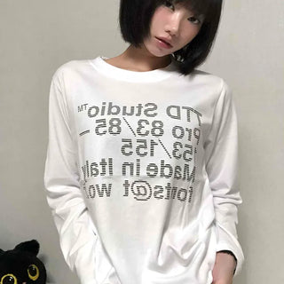 Natural Lettering Long Sleeve T-shirt