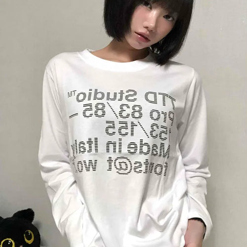 Natural Lettering Long Sleeve T-shirt