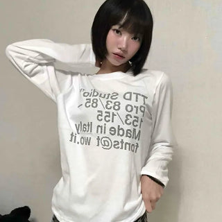 Natural Lettering Long Sleeve T-shirt