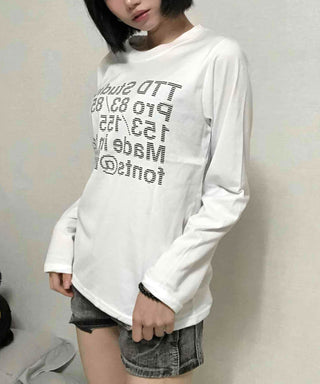 Natural Lettering Long Sleeve T-shirt