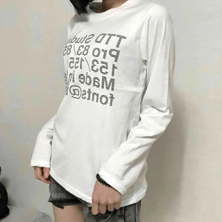Natural Lettering Long Sleeve T-shirt