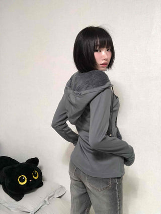 Newtro Slim Fit Skull Cotton Hoodie