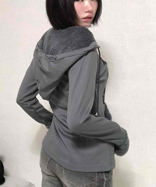Newtro Slim Fit Skull Cotton Hoodie