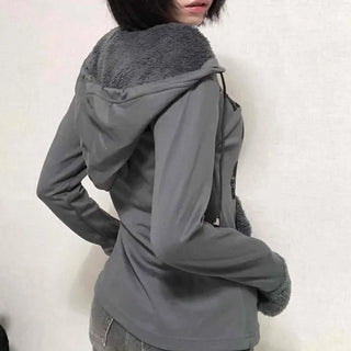 Newtro Slim Fit Skull Cotton Hoodie