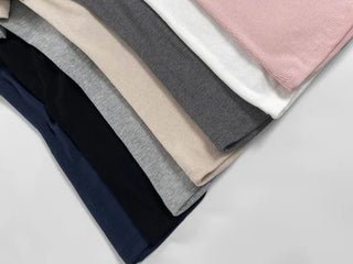 Robbie U-neck Ribbed Tight Short Sleeve Tee