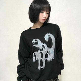 Basic Fade Print Sweatshirt