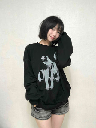 Basic Fade Print Sweatshirt