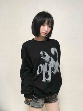 Basic Fade Print Sweatshirt