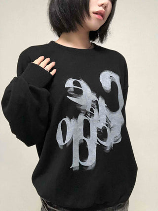 Basic Fade Print Sweatshirt
