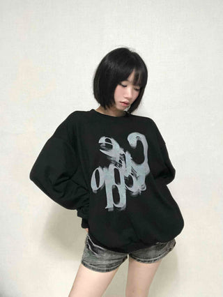 Basic Fade Print Sweatshirt