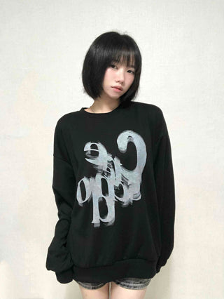 Basic Fade Print Sweatshirt