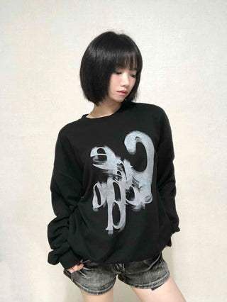 Basic Fade Print Sweatshirt