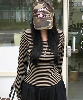 Street Long Sleeve Striped T-shirt