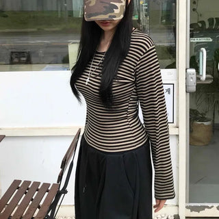 Street Long Sleeve Striped T-shirt