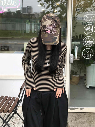 Street Long Sleeve Striped T-shirt