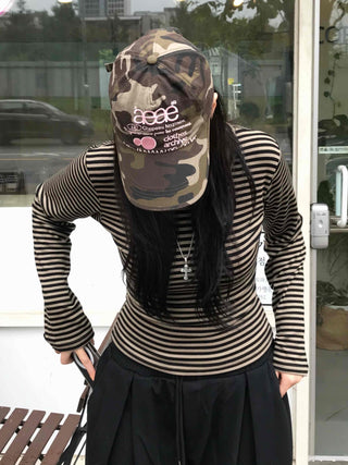 Street Long Sleeve Striped T-shirt