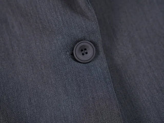 Keru Single Button Short Jacket Collar Pocket Classic