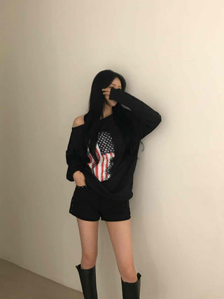 Effortless Chic Studded Skinny Shorts