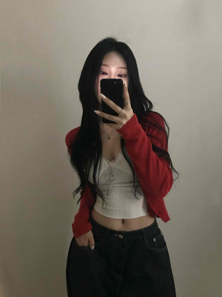 Comfortable Round Neck Knit Cardigan